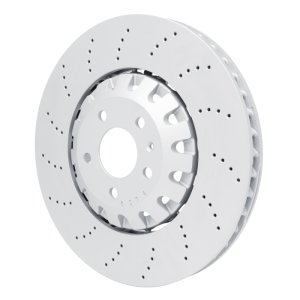 Audi RS5 Brake Rotor (1) - Front - R1 Concepts - Drilled Carbon Alloy GeoMET - `18-`25